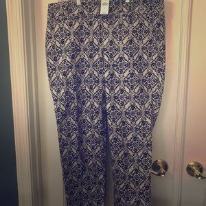 Loft crop print pants